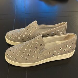 PRADA Gray Slip-On Women Shoes